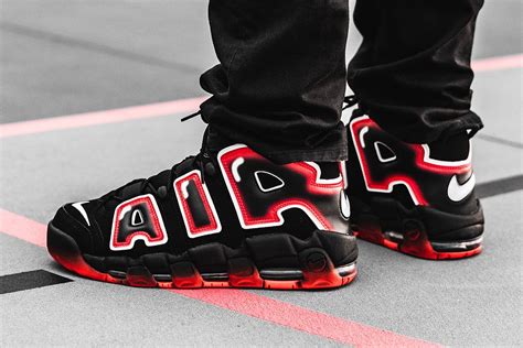 ‘laser Crimson Lights Up The Nike Air More Uptempo 96 Sneaker Freaker