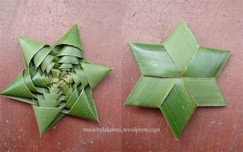 How To Make Coconut Leaf Star Mde By Lakshmi Leaf Crafts Flax