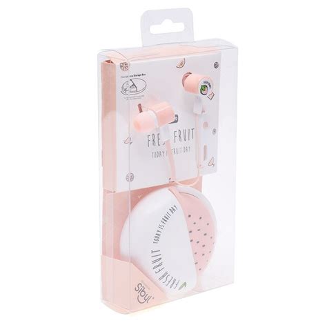 Cute Candy Portable Earphones With Storage Box Set 35mm In Ear