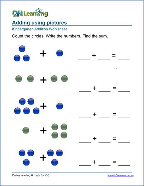 kindergarten math sheets in 2020 kindergarten math