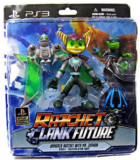 Ratchet And Clank Future Series 1 Armored Ratchet Mr Zurkon Action
