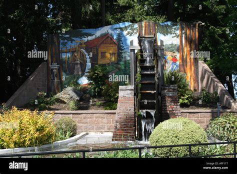 One Of Many Murals At Chemainus On Vancouver Island British Columbia