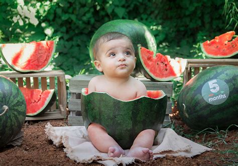 Watermelon Outdoor Baby Photoshoot Soul Studio
