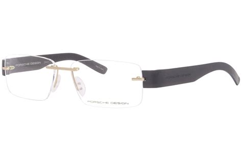 porsche design men s eyeglasses p8206 p 8206 rimless titanium optical frame