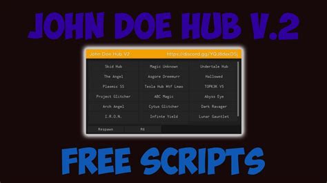 Roblox Serverside Script Showcase John Doe Hub V Youtube