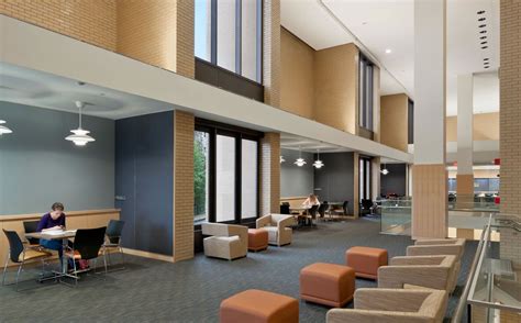The Renovated Lobby Space Is A Great Area For Students To Study And