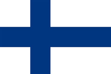 It has two basic versions: File:Flag of Finland (3-2).svg - Wikimedia Commons