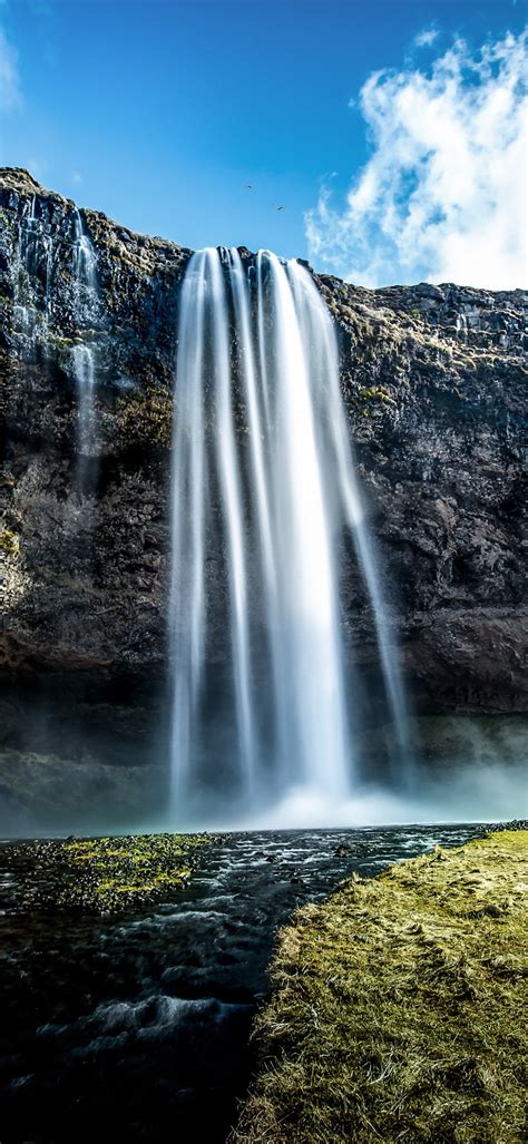 Seljalandsfoss Wallpaper 4k Waterfalls Iceland Water Stream