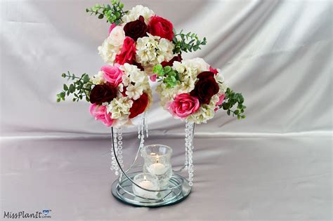 Diy Elegant Rose Chandelier Wedding Centerpiece Wedding Chandelier