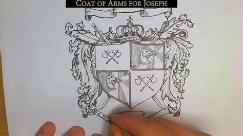 How To Draw Your Own Coat Of Arms Youtube