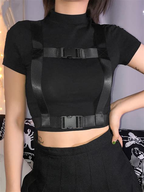 Crop Top Techwear Pour Femme X Techwear