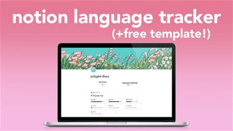 Notion Tour How To Track Language Learning Free Template YouTube