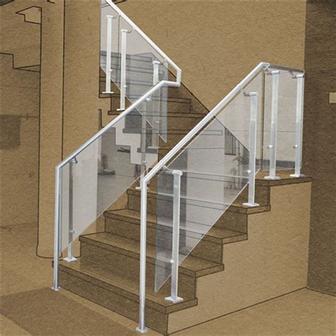 Check spelling or type a new query. Tempered glass stair railing with stainless steel solid flat baluster