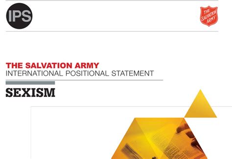 Salvation Army Releases Positional Statement On Sexism Salvation Army