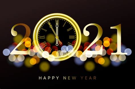 Premium Vector Happy New Year 2021 New Year Shining Background With