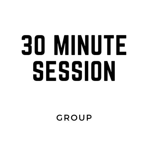 30 Minute Session Packages Group Eazy Fitness