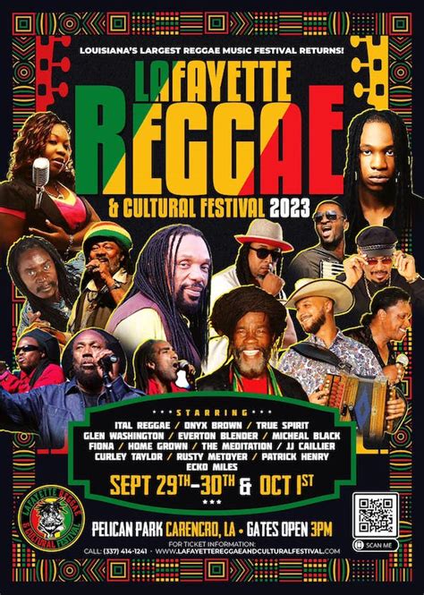 information lafayette reggae and cultural festival 2023