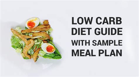 A Low Carb Diet Guide With Sample Meal Plan