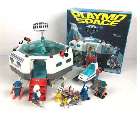 Playmobil Playmospace Vintage 3536 3509 Playmo Space Station Box 1980