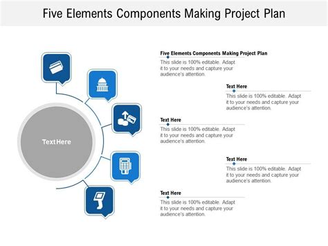 Five Elements Components Making Project Plan Ppt Powerpoint