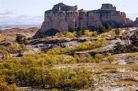 A Glimpse Of Fall South Dakota Castle Butte