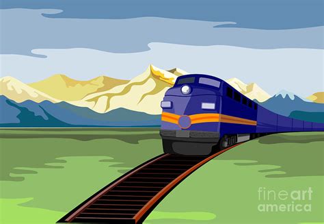 Diesel Train Retro Digital Art By Aloysius Patrimonio Fine Art America