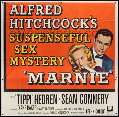 3f0182 marnie 6sh 1964 sean connery and tippi hedren in alfred hitchcock s