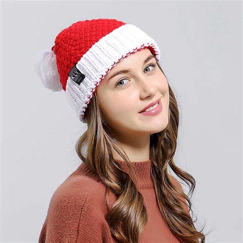 Santa Claus Party Christmas Hat For Adults Women Red