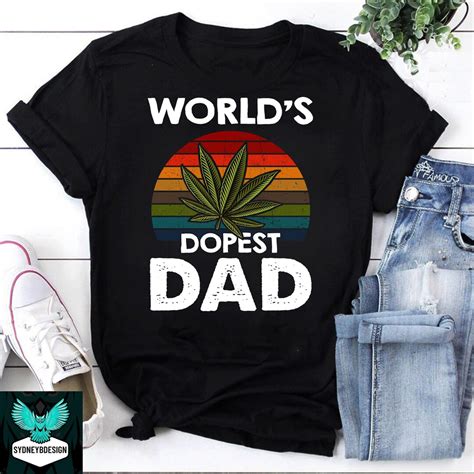 Worlds Dopest Dad Vintage T Shirt Daddy Shirt Etsy
