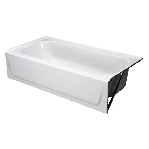 At home depot we carry freestanding tubs with various finishes and therapeutic features such as soaking and air. Bootz Industries Aloha 5 ft. Right Hand Drain Soaking Tub ...