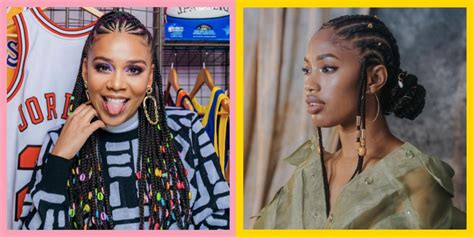 The rapper posted a new look that features neon orange bantu braids. Rainbow Braid Hairstyles For Kids Sho Madjozi - Etiennebruce : Like a breathtaking crown, white ...