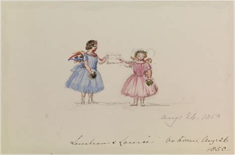 Watercolor Drawing By Queen Victoria Of Her Long Live Royalty