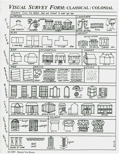 Architecture Worksheets For Students