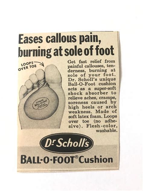 Dr Scholl S Ad Foot Ad Foot Trouble Ad Medical Ad Foot Etsy