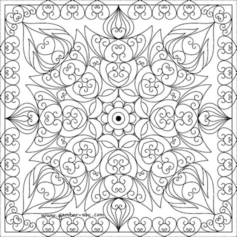 Gambar Mewarnai Mandala Untuk Dewasa - BELAJAR MEWARNAI