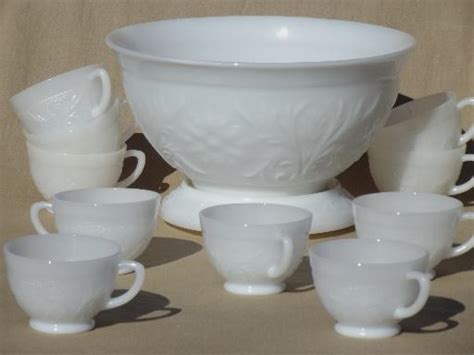 ¾ cup evaporated milk ½ cup granulated sugar ½ teaspoon cinnamon, plus more dry the pumpkin interior with paper towels. vintage milk glass punch bowl & cups set, Anchor Hocking ...