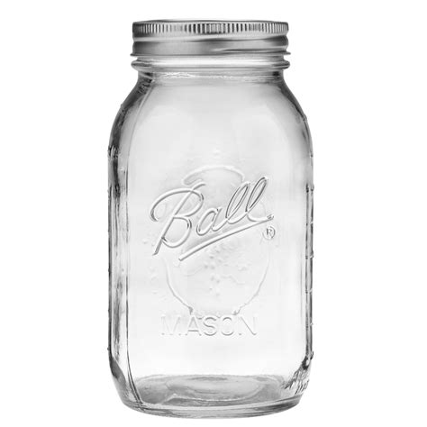 Ball regular canning mason jar lids 144 lids. Ball Glass Mason Jar With Lid & Band, Regular Mouth, 32 ...