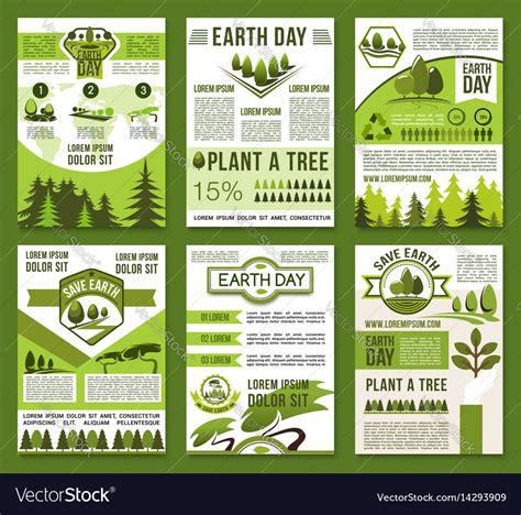 Earth Day And Ecology Conservation Poster Vector Image