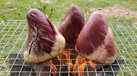 Fried beef heart recipe | cow heart cooking with holy basil. HEART HEART !! Cow Heart Grilling Recipe | Grilled Cow ...