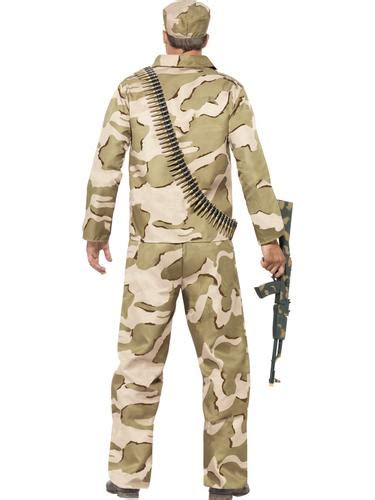 Commando Mens Fancy Dress Camouflage Military Soldier Cadet Adult