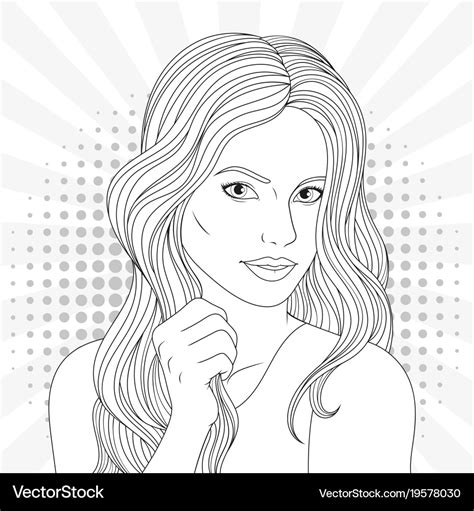 Real Girl Coloring Pages