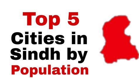 Top 5 Cities In Sindh By Population Population Area Pak