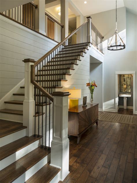 23 spectacular stair rail decorating ideas : Transitional Staircase Design Ideas, Remodels & Photos