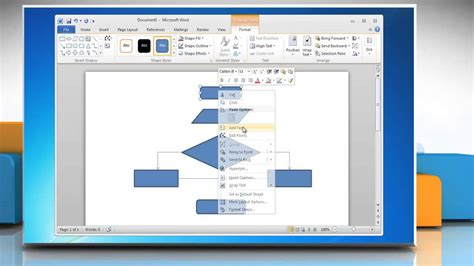 How To Build A Flowchart In Word Encycloall
