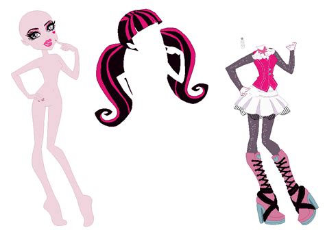 In the 2016 reboot, draculaura and frankie stein are the new founding members of monster high. Monster High Draculaura Base by SelenaEde on DeviantArt