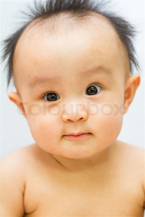 Asian Chinese Baby Girl Portrait Stock Image Colourbox