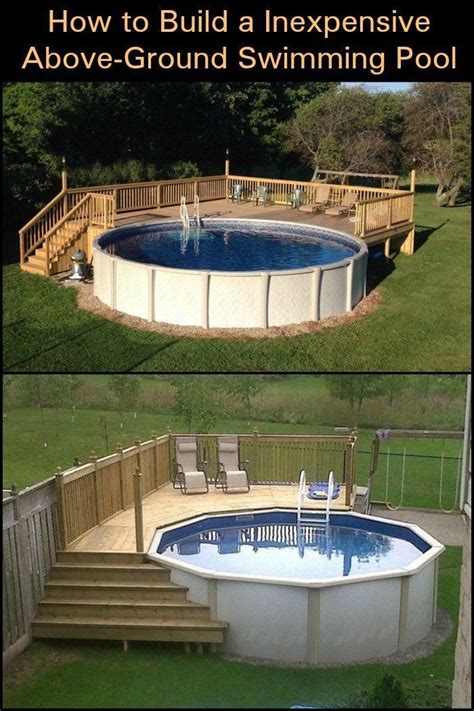 However, building a deck pool will require high budget. Build yourself an above-ground pool with a deck using the ...