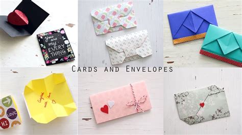 6 Handmade Envelopes And Cards T Ideas Greeting Cards Youtube