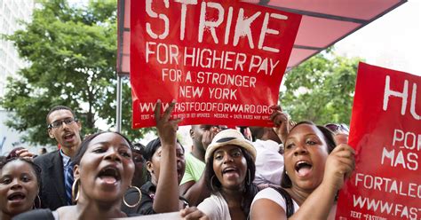 That's why we've been slinging the best burgers, crispiest fries, and the creamiest milkshakes for a price that is hard to beat. Fast-food workers strike for higher pay