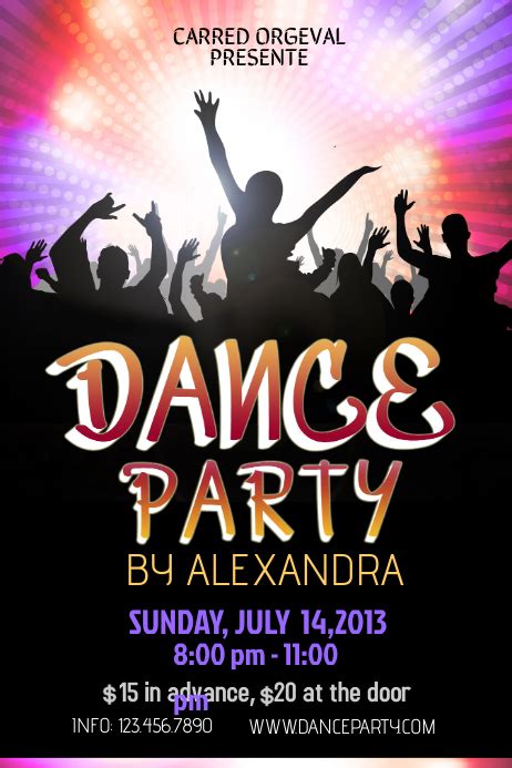 Dance Party Poster Template Postermywall